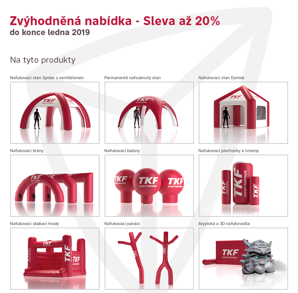 20% sleva na nafukovací reklamu
