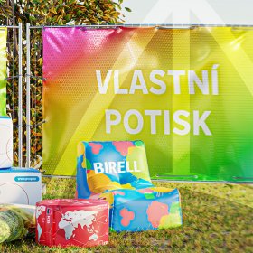 Zvýhodněná nabídka na potištěné sedací vaky a bannery