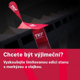 Limitovaná edice stanů s markýzou a vlajkou