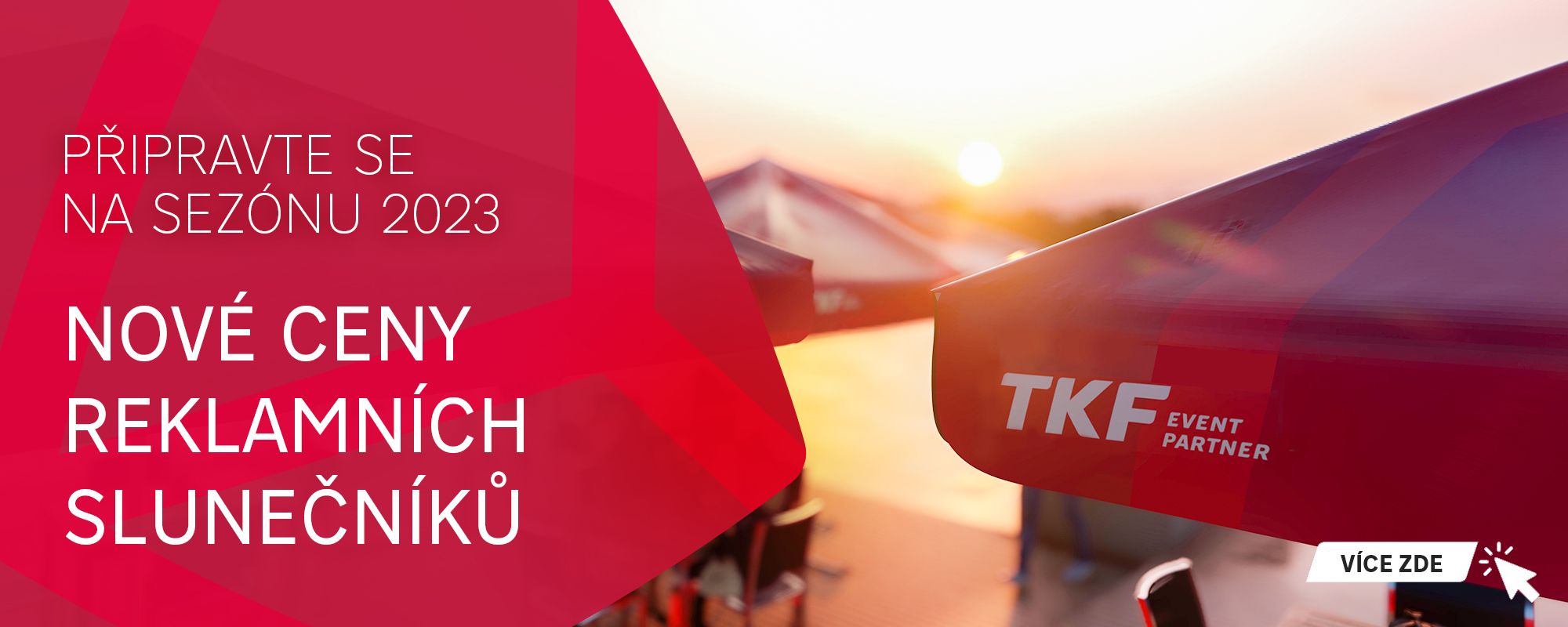 Nové ceny reklamních slunečníků 2023
