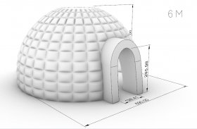 Nafukovací stan Iglú