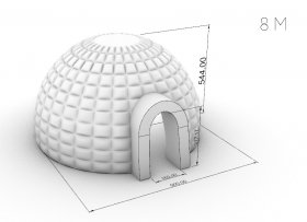 Nafukovací stan Iglú
