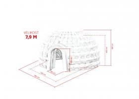 Nafukovací stan Iglú