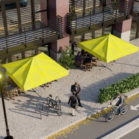 Reklamní slunečník 3×3 m