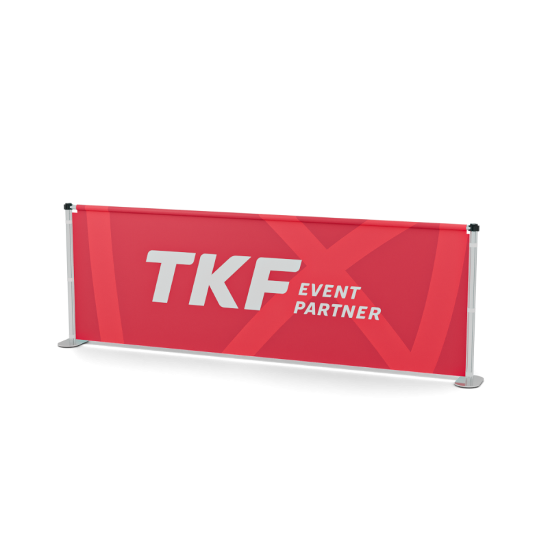 Vymezovací banner  na konstrukci 4Leaf