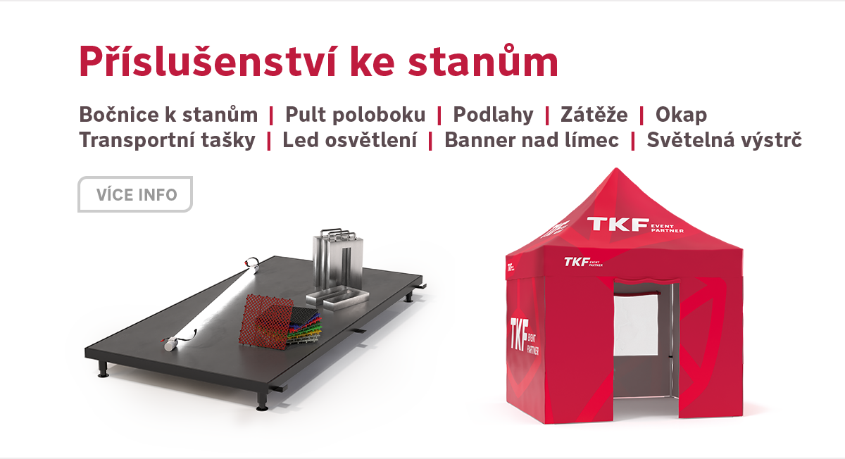 Příslušenství k nůžkovým stanům